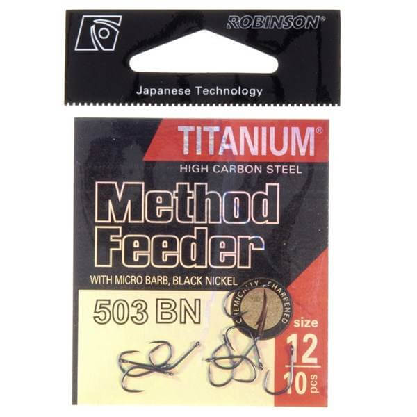Háčiky ROBINSON Titanium Method Feeder 503 BN