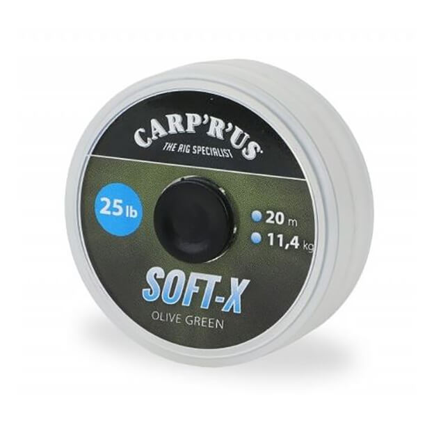 Náväzcová šnúra Carp R Us Soft-X Olive Green