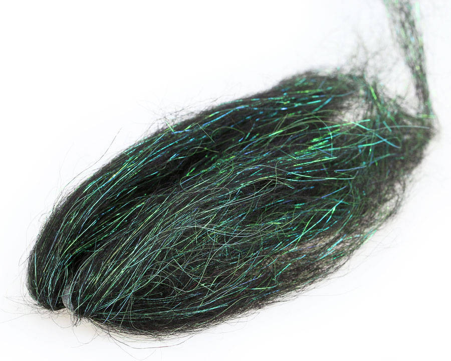 Vlasy SYBAI Flash Icelandic Sheep Hair, Black Peacock
