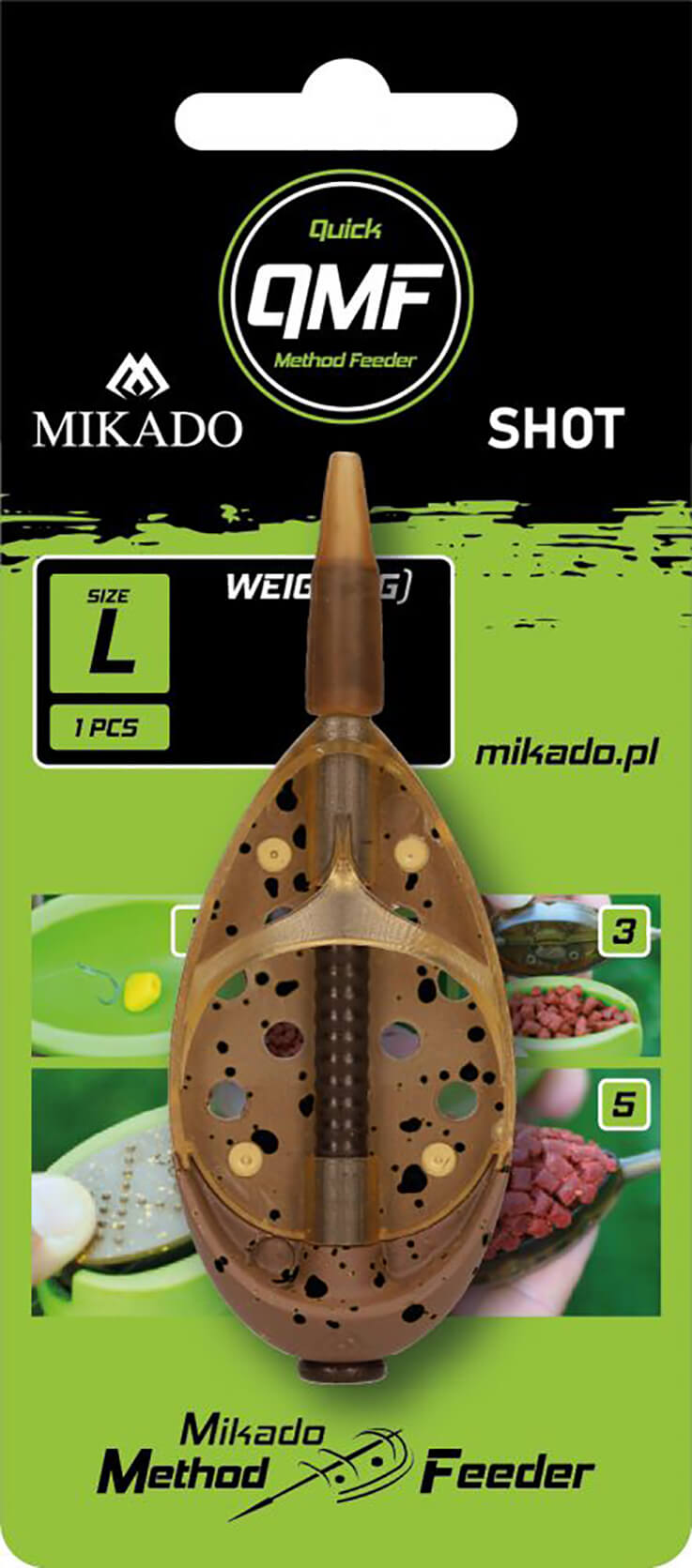 Krmítko MIKADO Method Feeder Shot Q.M.F. System L