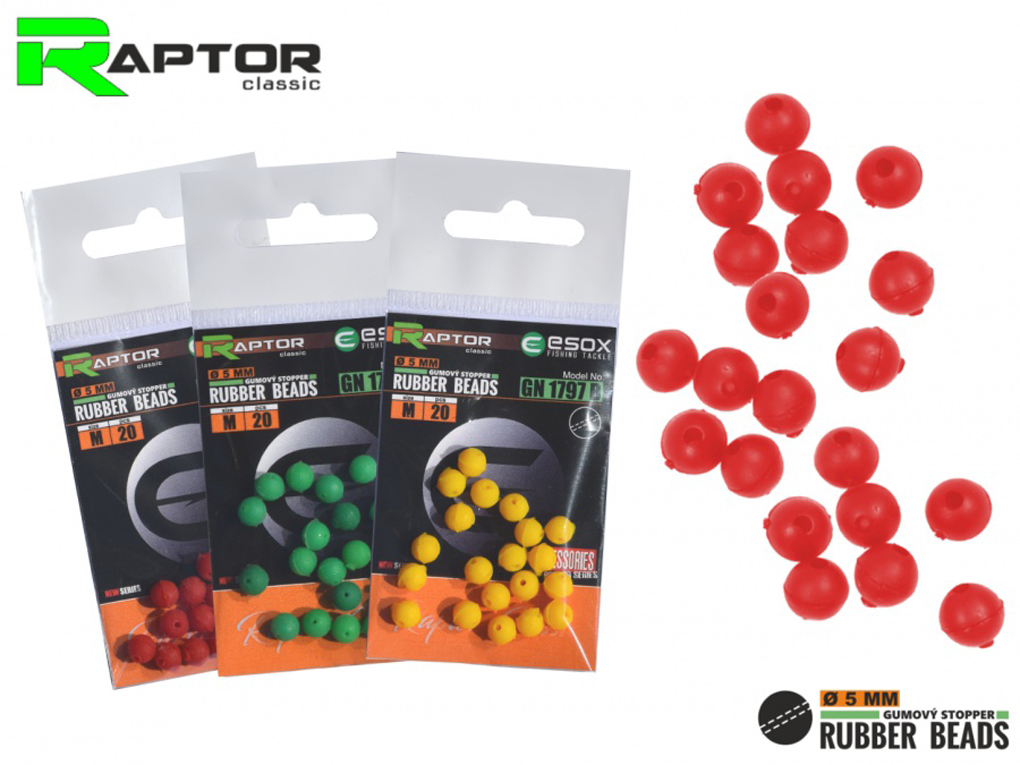 Gumený stoper ESOX Raptor Rubber Beads