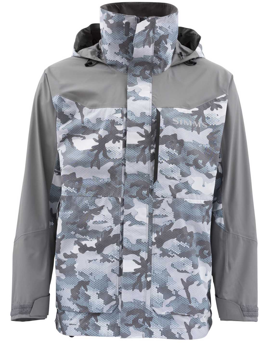 Bunda SIMMS Challenger Jacket Hex Flo Camo Grey Blue