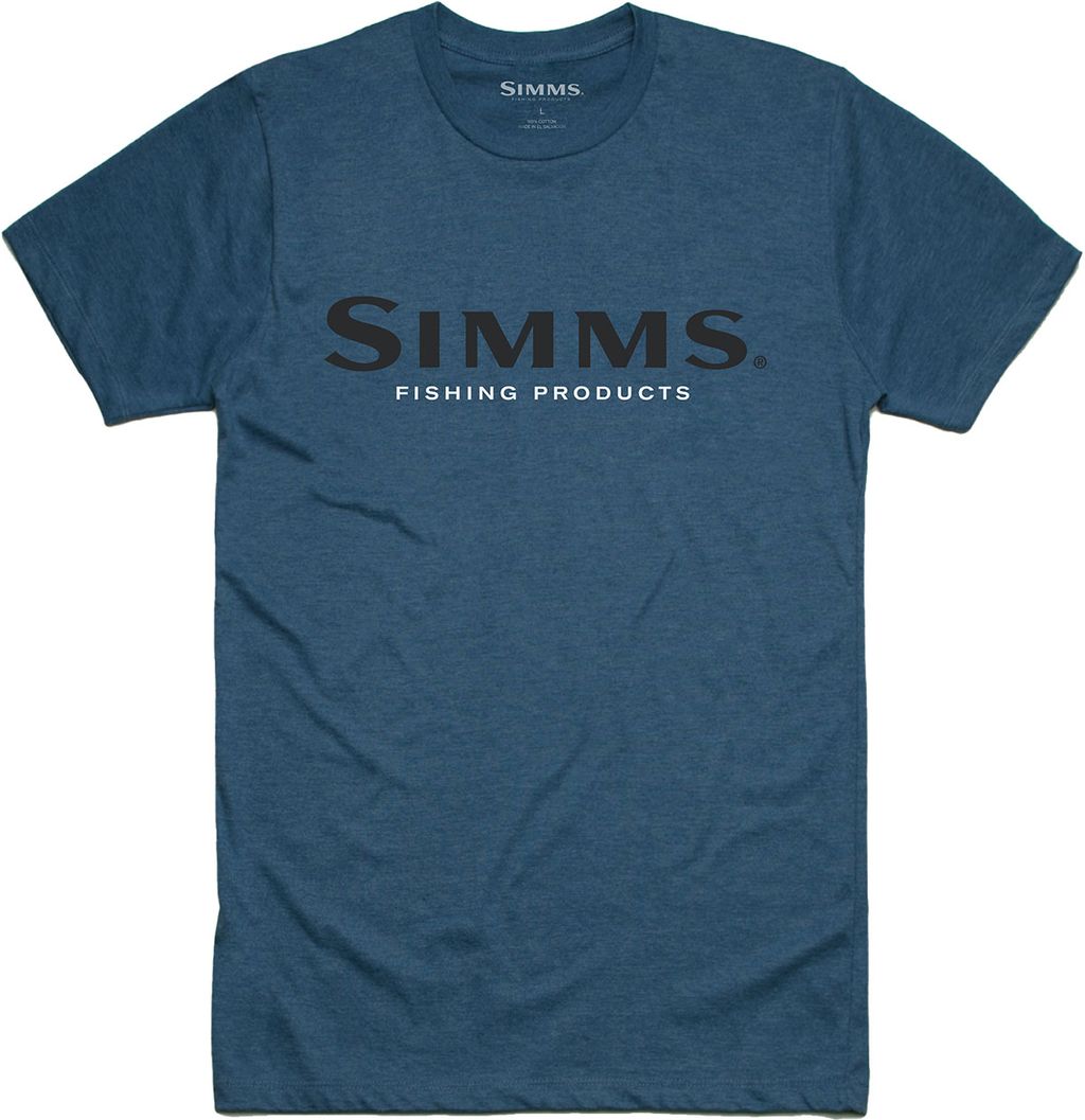 Tričko SIMMS T-Shirt Steel Blue Heather