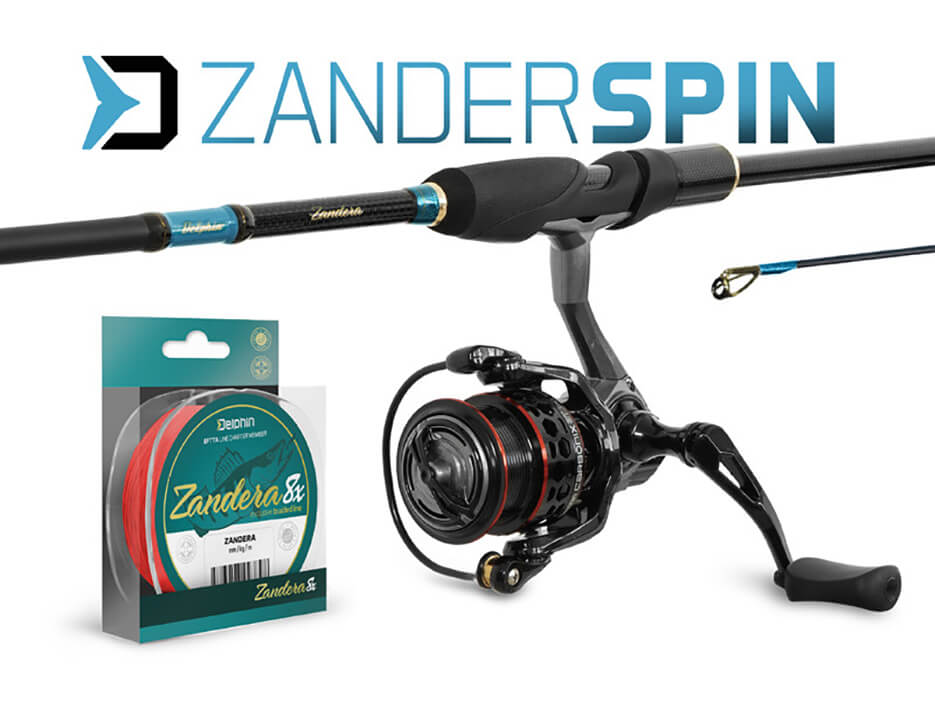 Prívlačový SET DELPHIN ZanderSpin + navijak + šnúra